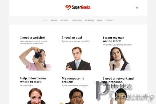 Website preview for: Supergeeks