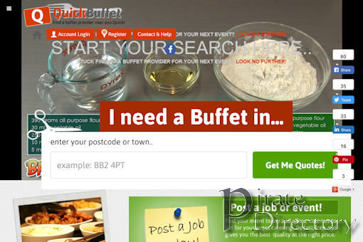 Website preview for: Quick Buffet UK