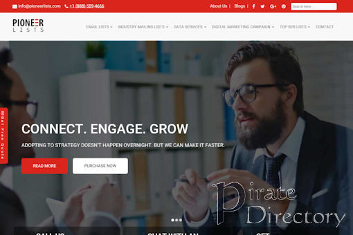 Website preview for: Pioneer Lists