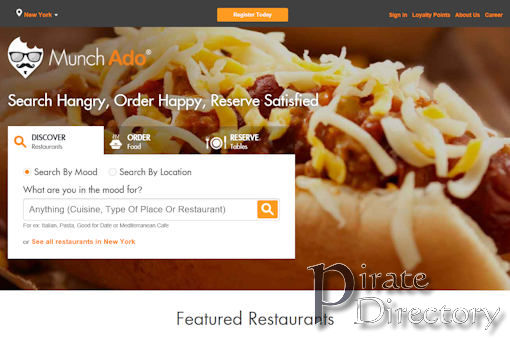 Website preview for: Munch Ado