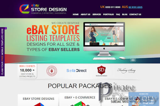 Website preview for: eBay Store Design
