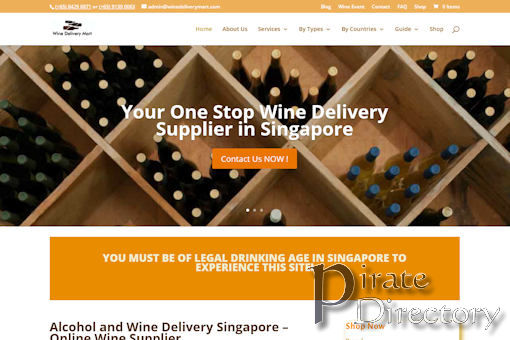 Website preview for: Wine Delivery Mart Website preview for: Wine Delivery Mart