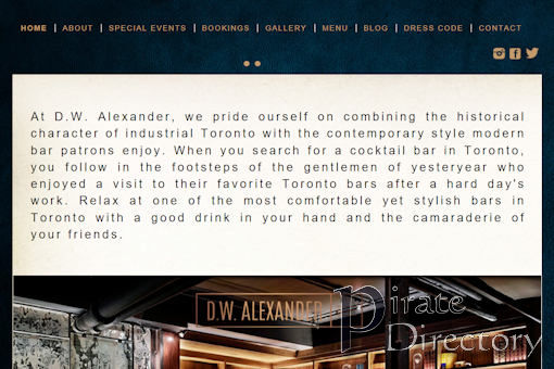 Website preview for: DW Alexander