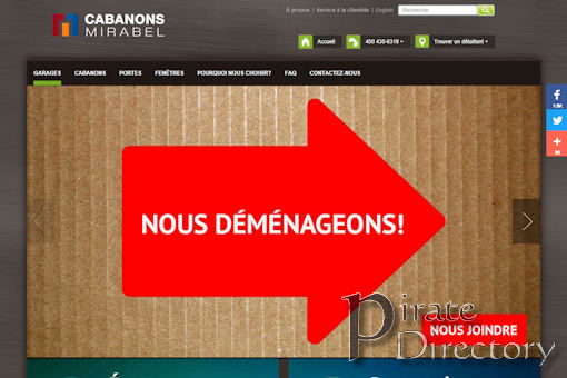 Website preview for: Cabanons Mirabel Website preview for: Cabanons Mirabel