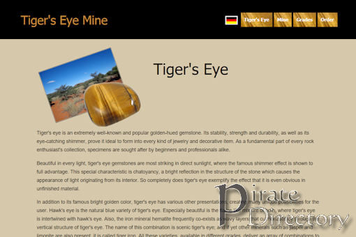 Website preview for: Tigers Eye Mine