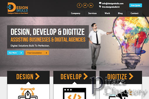 Website preview for: Design Skulls
