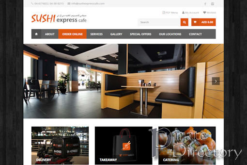 Website preview for: Sushi Express Cafe