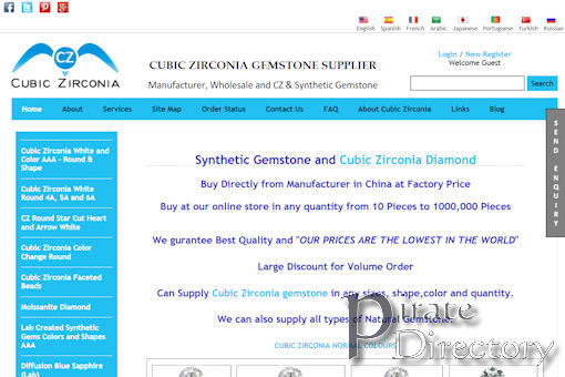 Website preview for: Cubic Zirconia Gem