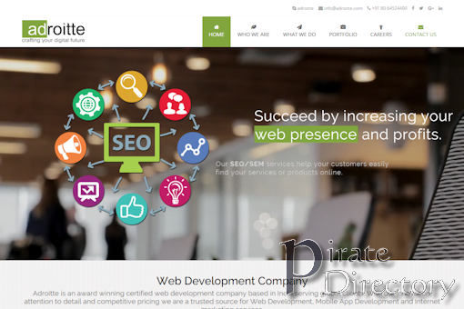 Website preview for: Adroitte