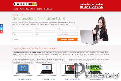 Website preview for: Laptop Service Center In Madipakkam
