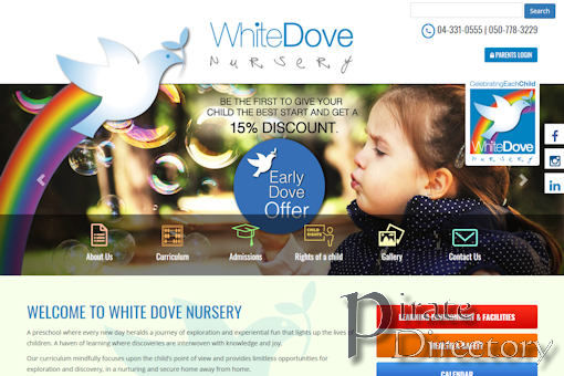 Website preview for: White Dove Nursery