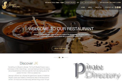 Website preview for: Jehangirs Kitchen