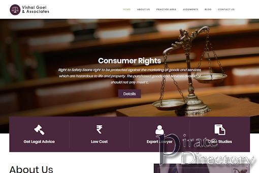 Website preview for: Vishal Goel and Associates