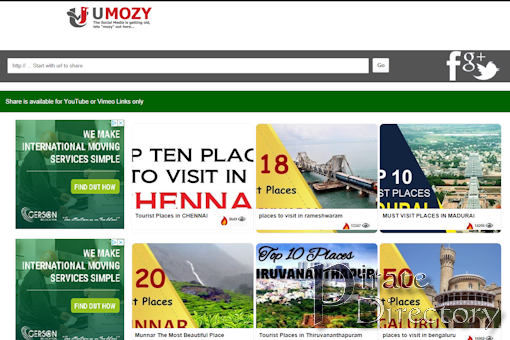 Website preview for: Umozy