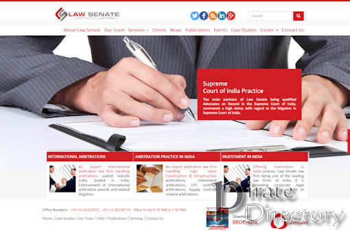 Website preview for: Law Senate 