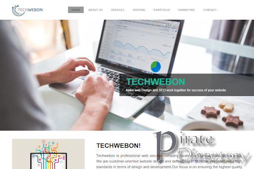 Website preview for: Techwebon