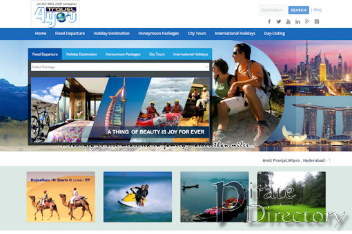 Website preview for: Travel4u IN