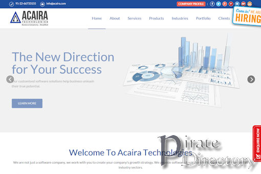 Website preview for: Acaira Technologies