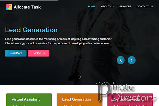 Website preview for: AllocateTask