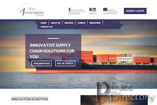 Website preview for: Auroma Logistics IN