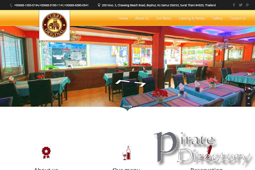 Website preview for: Curryhut