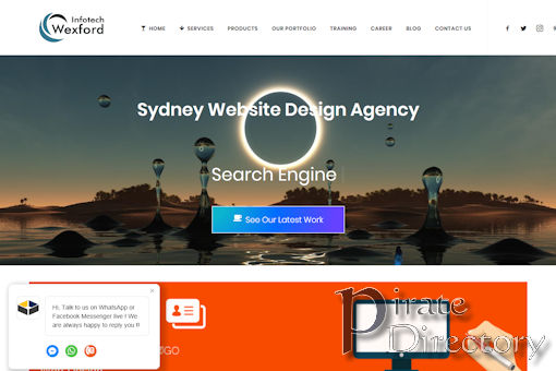 Website preview for: Wexford infotech IN