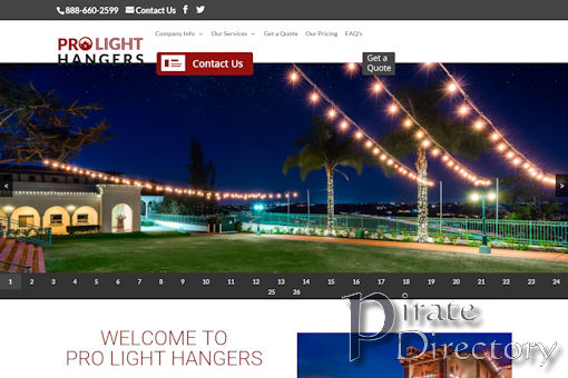Website preview for: Pro Light Hangers