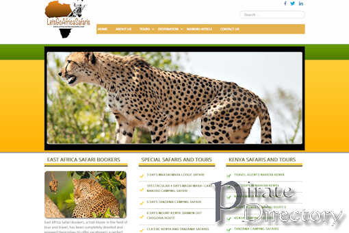 Website preview for: East Africa Safari Bookers