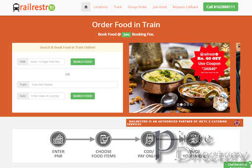 Website preview for: RailRestro