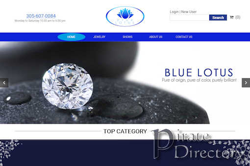 Website preview for: Blue Lotus
