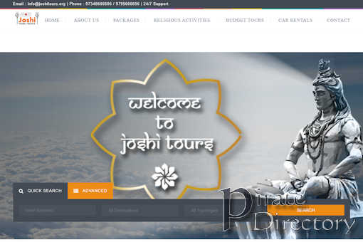 Website preview for: Joshi Tours & Travels Website preview for: Joshi Tours & Travels