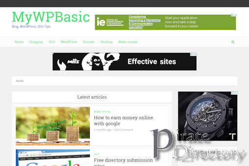 Website preview for: MyWPBasic