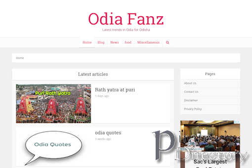 Website preview for: Odia Fanz