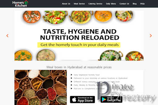 Website preview for: Homes Kitchen