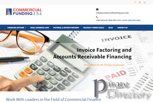 Website preview for: Commercial Funding USA