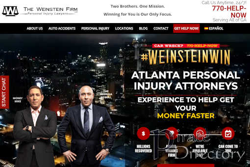 Website preview for: The Weinstein Firm
