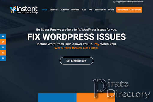 Website preview for: Instant WordPress Help