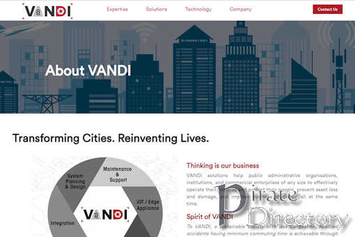 Website preview for: VANDI