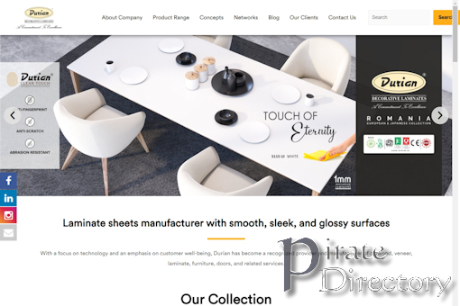 Website preview for: Durian Laminates